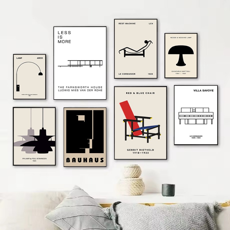 Interior Design Ideas - Classic Farnsworth House Bauhaus Design Abstract