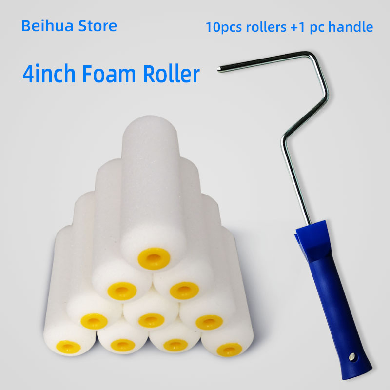 Interior Design Tools - 11 Cái/bộ 4Inch Con Lăn Xốp