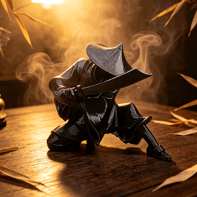 Interior Design Japan - Japanese Traditional Samurai Mini Sculpture 3D
