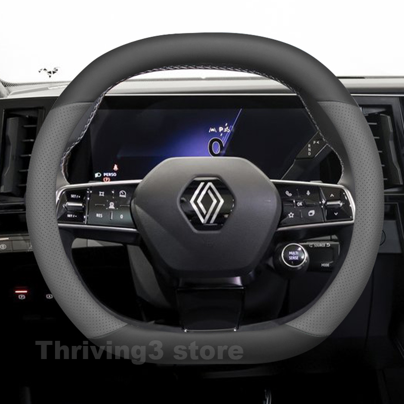 Interior Design Tech - Leather Car Steering Wheel Cover For