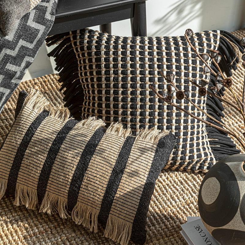 Premium Thick Woven Cushion Co - đánh giá và giá Textured Throw Natural