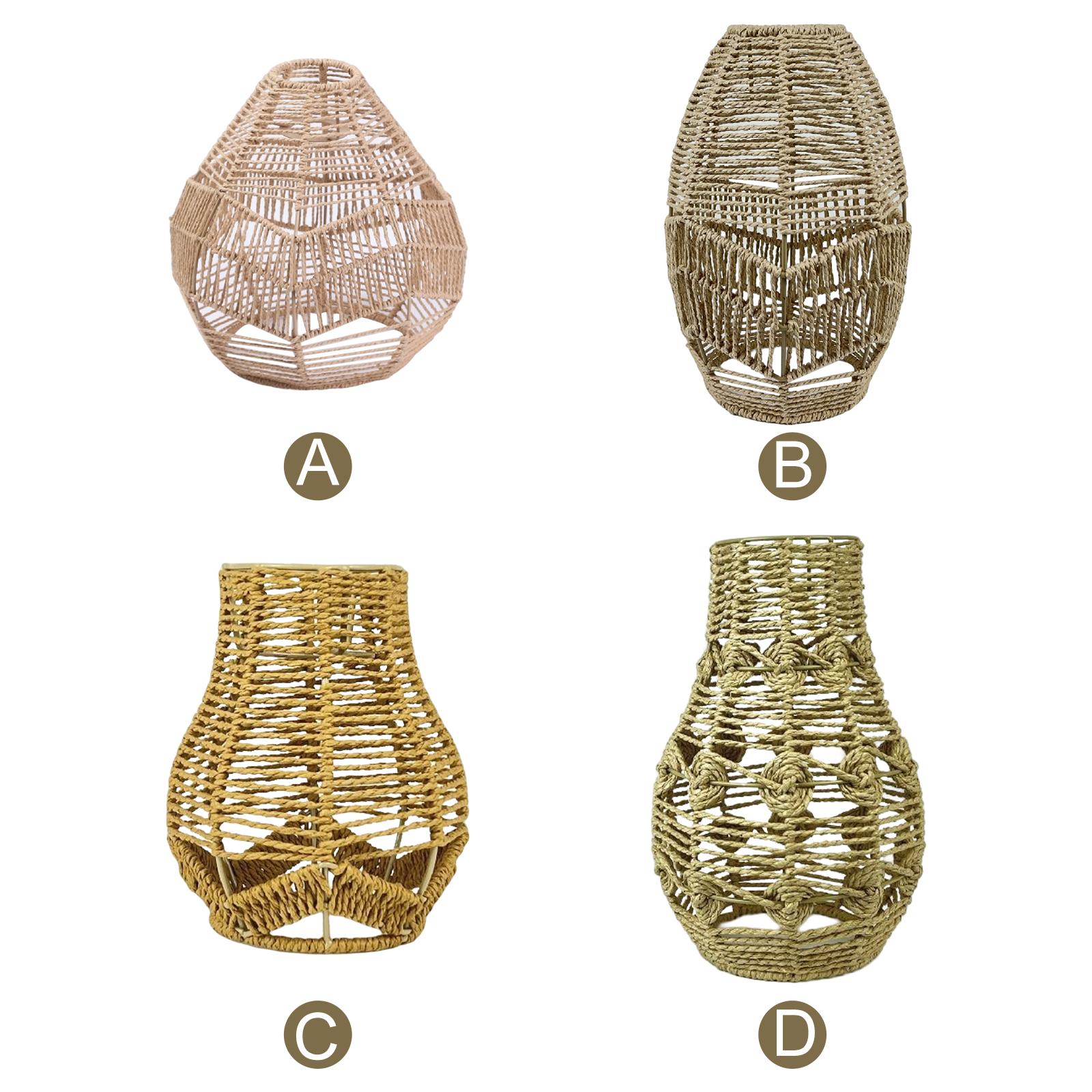 Boho Pendant Lamp Shade Paper  - đánh giá và giá Wicker Pendant Shade