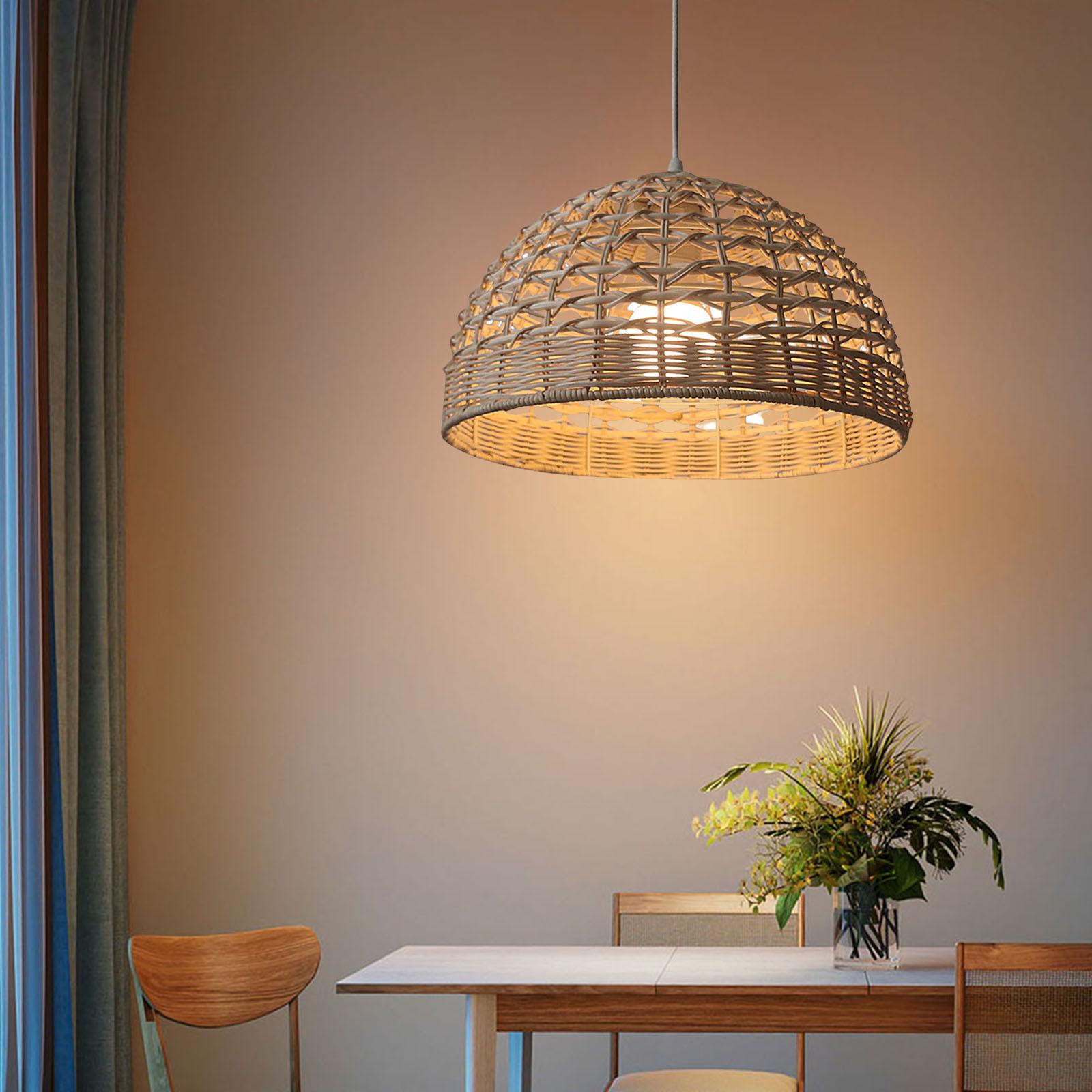 Rattan Lampshade Wicker Pendan - đánh giá và giá Wicker Pendant Shade