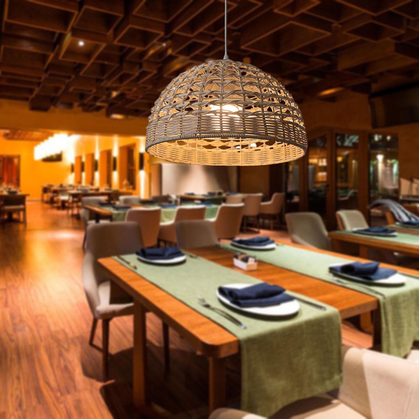 Rattan Lampshade Wicker Pendan - đánh giá và giá Wicker Pendant Shade