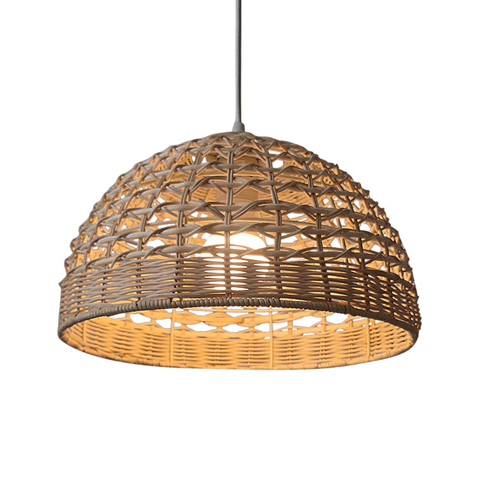 Rattan Lampshade Wicker Pendan - đánh giá và giá Wicker Pendant Shade
