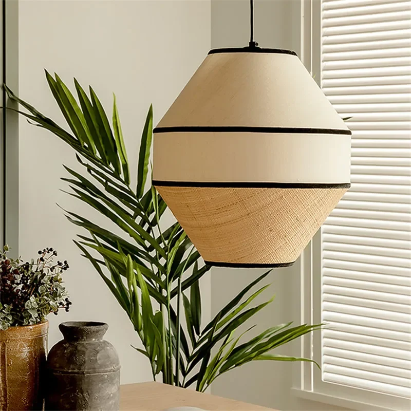 Wabi Sabi Handwoven Rattan Pen - đánh giá và giá Wicker Pendant Shade