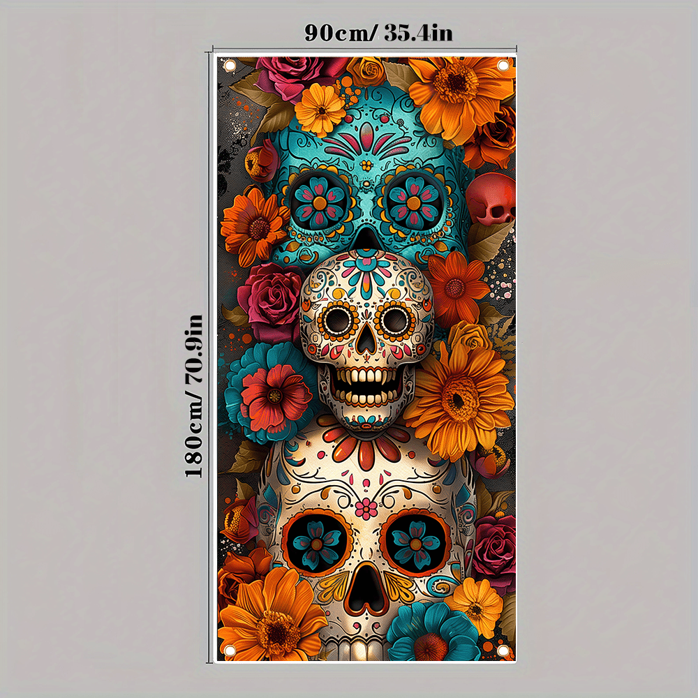 Day of the Dead Curtain - Retr - đánh giá và giá Interior Design School