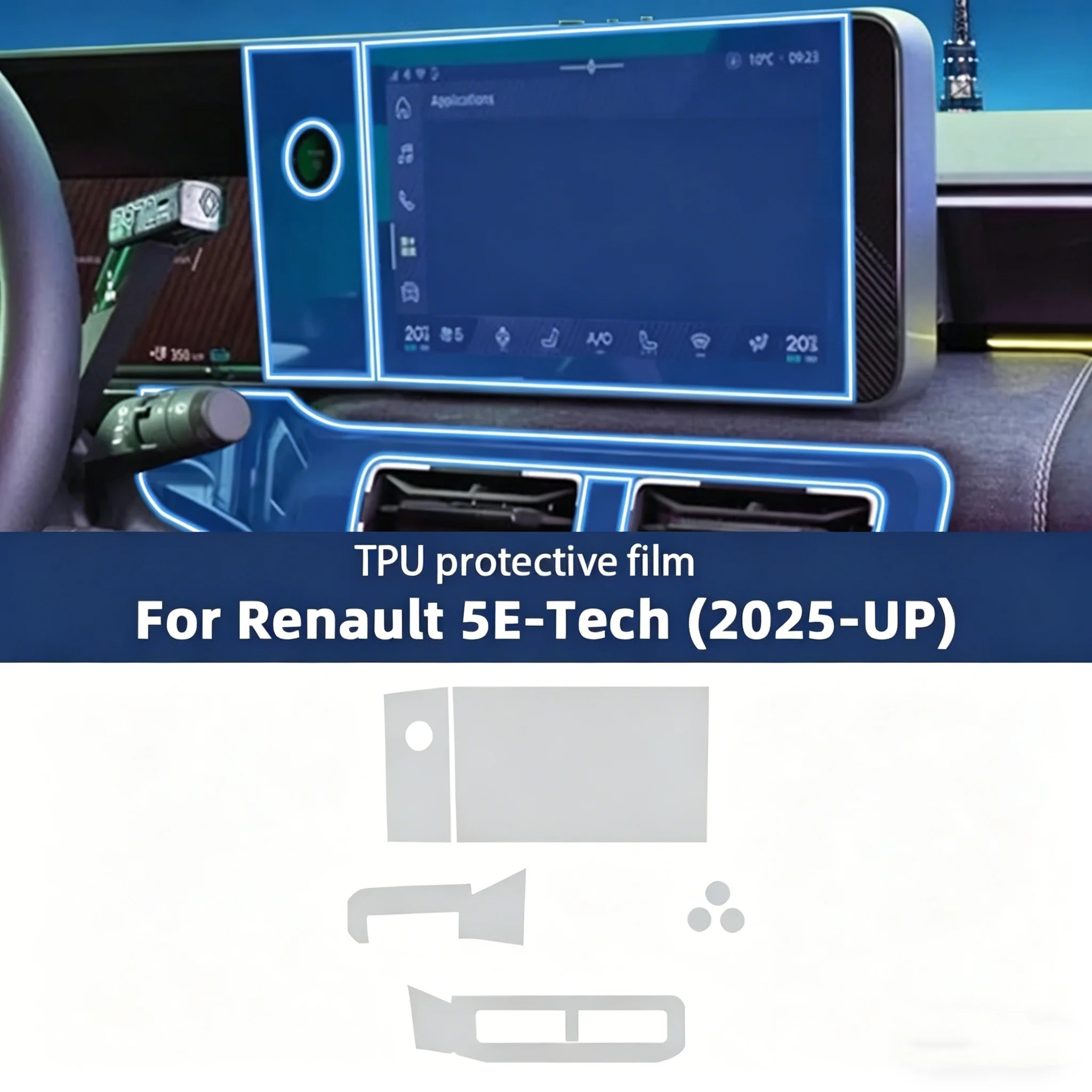 For Renault 5 E-Tech 2025-2026 - đánh giá và giá Interior Design Tech