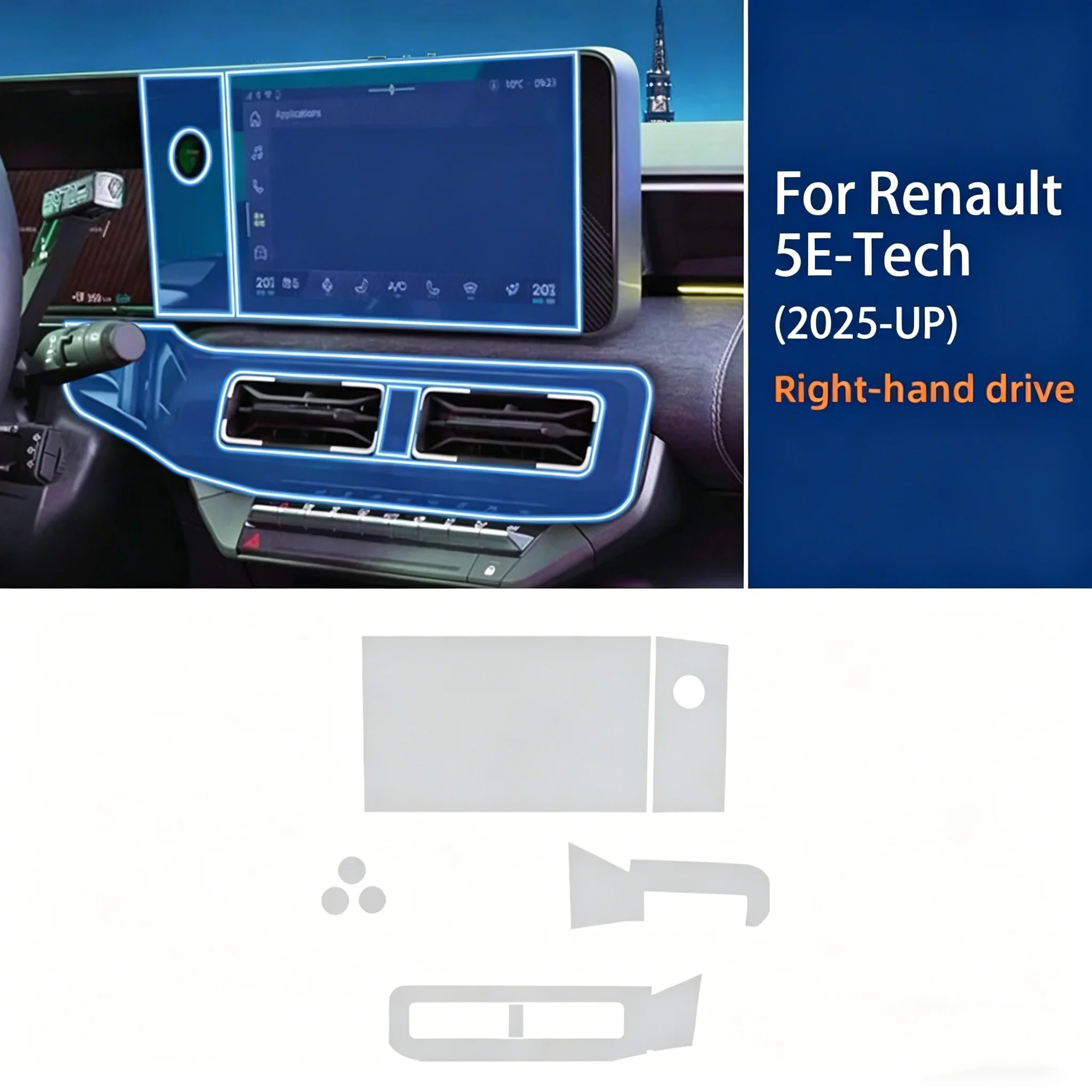 For Renault 5 E-Tech 2025-2026 - đánh giá và giá Interior Design Tech