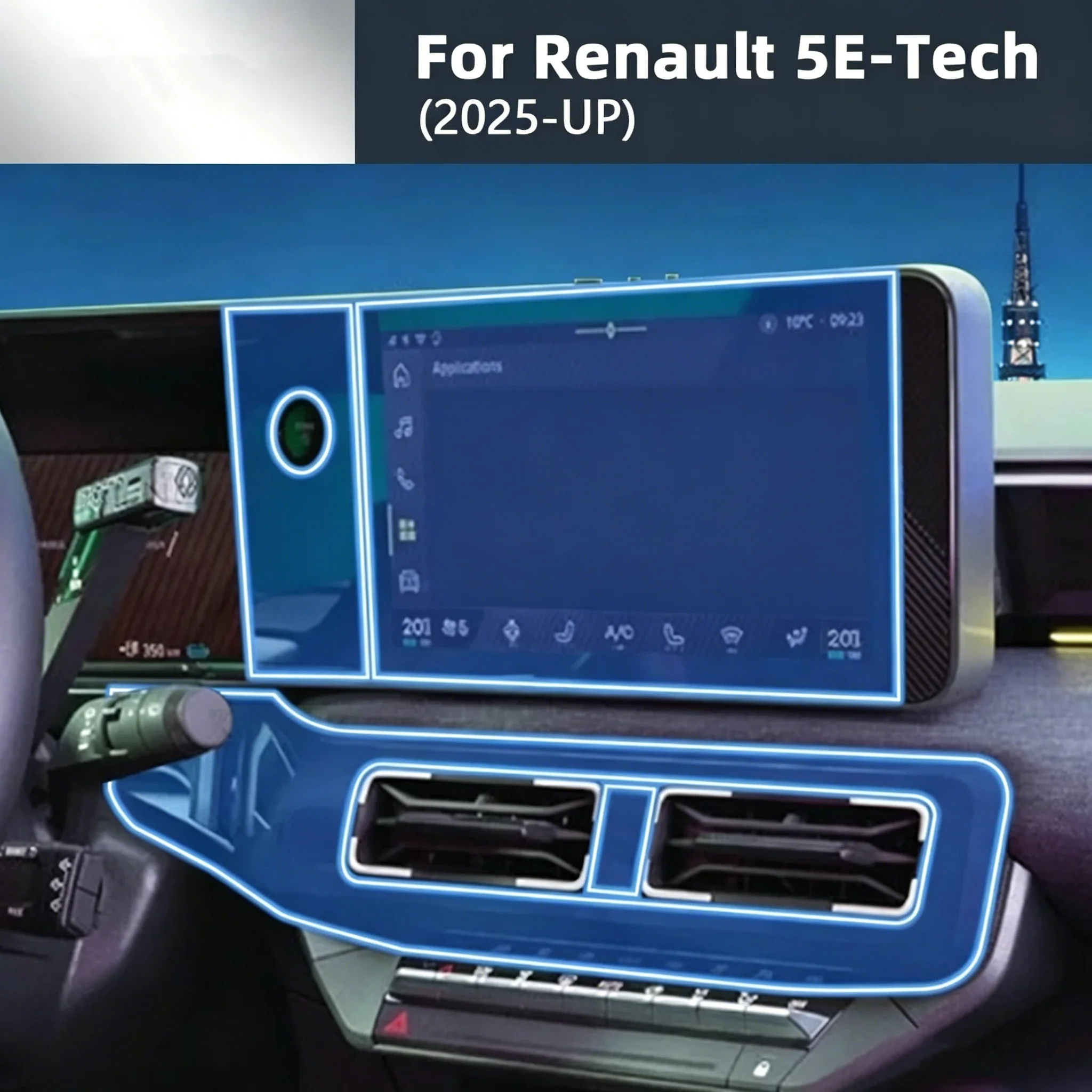For Renault 5 E-Tech 2025-2026 - đánh giá và giá Interior Design Tech