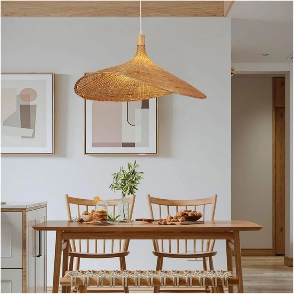 JOYINLED Woven Pendant Light W - đánh giá và giá Wicker Pendant Shade