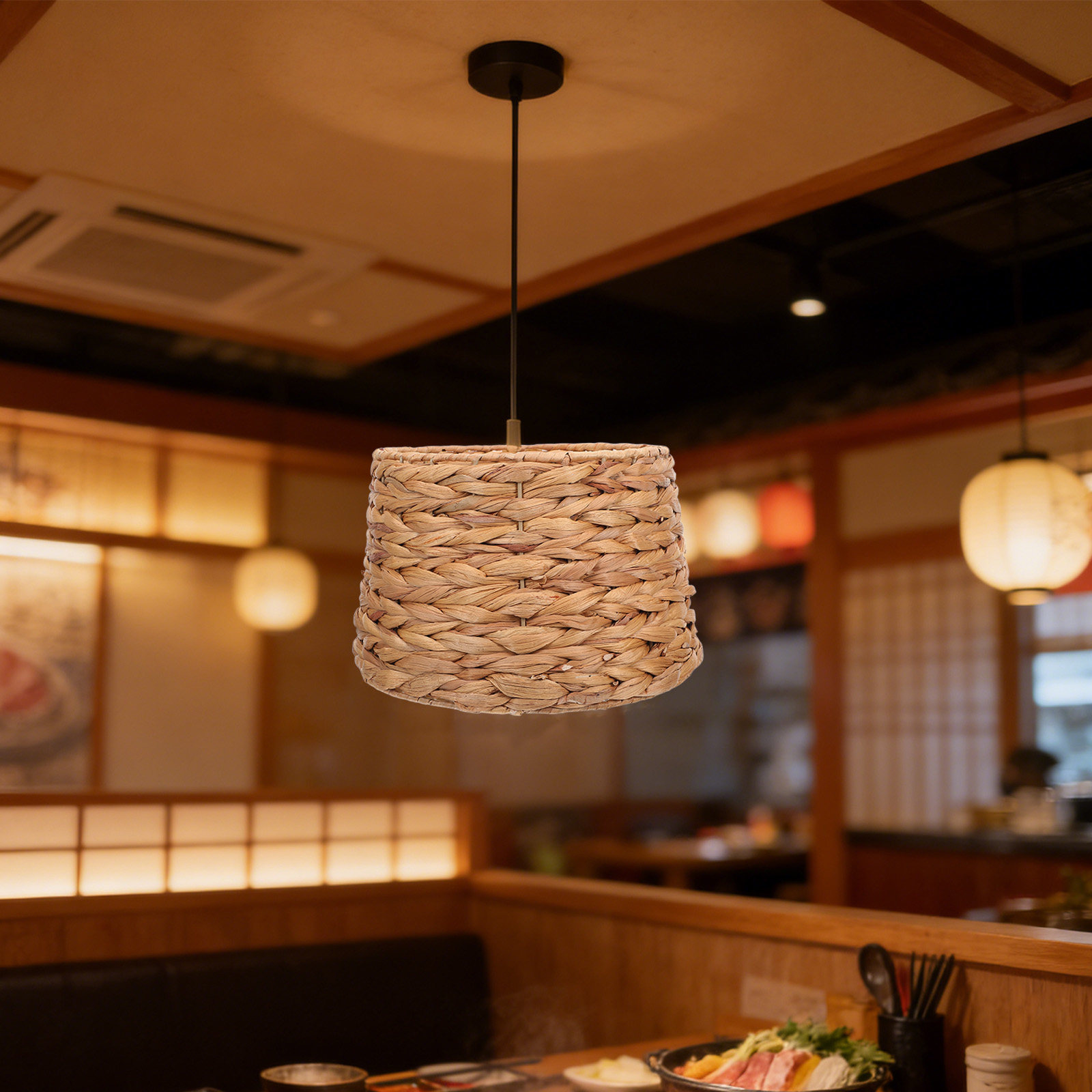 Seagrass Drum Lampshade 42Mm H - đánh giá và giá Wicker Pendant Shade