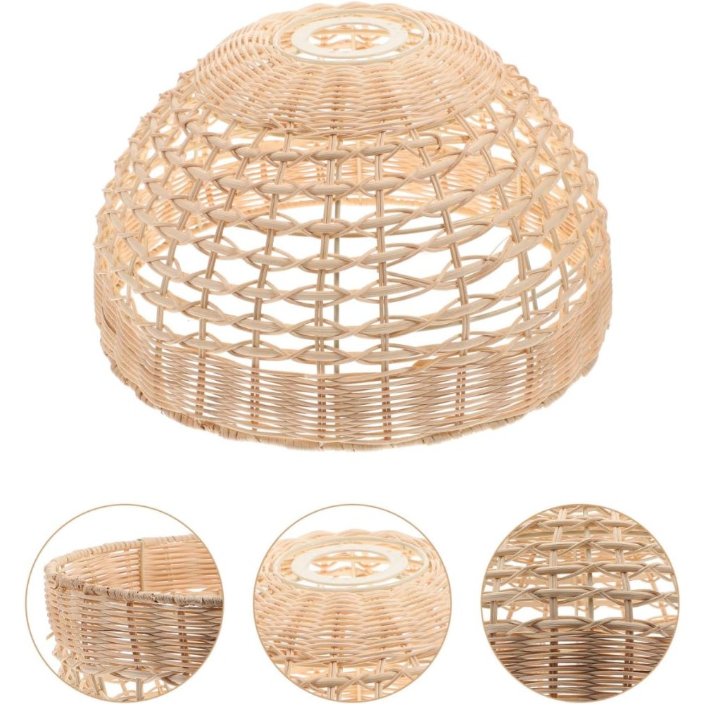 Rattan Pendant Lamp Woven Cage - đánh giá và giá Wicker Pendant Shade