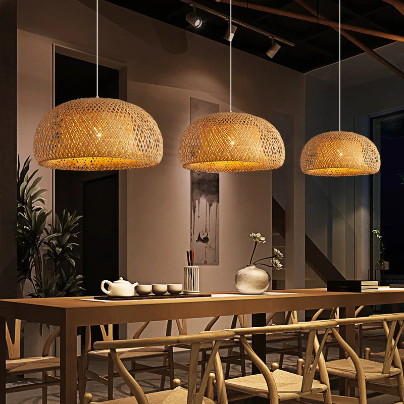 Bamboo Lantern 26cm Pendant La - đánh giá và giá Wicker Pendant Shade
