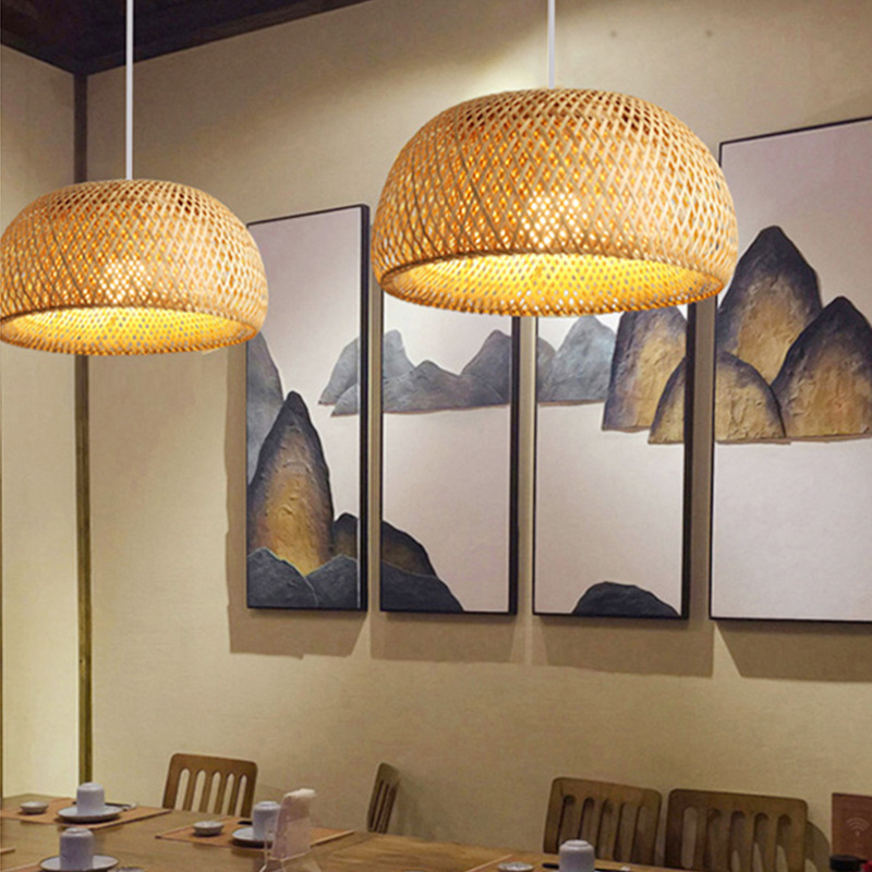 Bamboo Lantern 26cm Pendant La - đánh giá và giá Wicker Pendant Shade