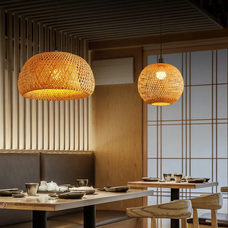Bamboo Lantern 26cm Pendant La - đánh giá và giá Wicker Pendant Shade