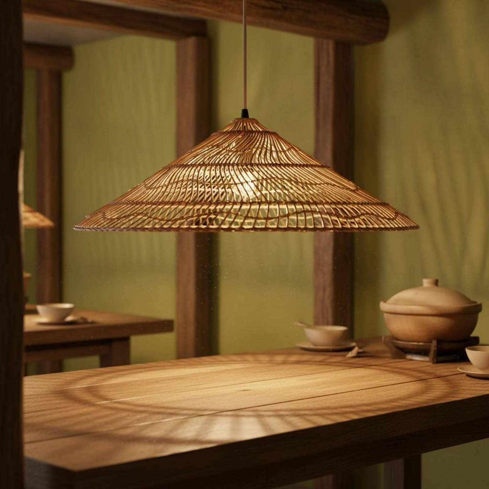 Creative Rustic Woven Lamp Sha - đánh giá và giá Wicker Pendant Shade