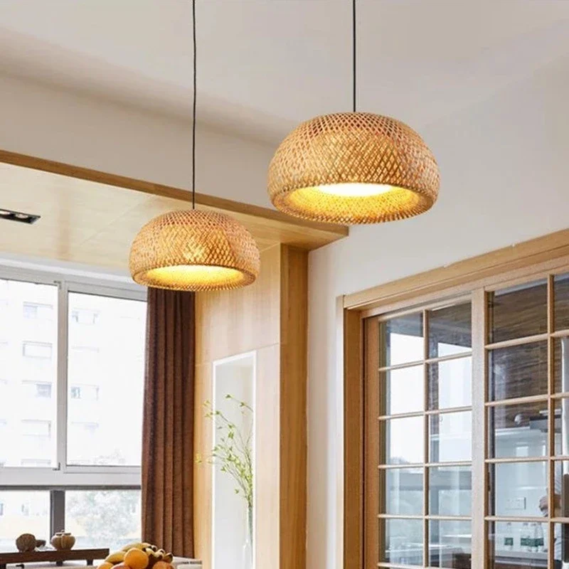 Bamboo Lantern 38/45cm Pendant - đánh giá và giá Wicker Pendant Shade