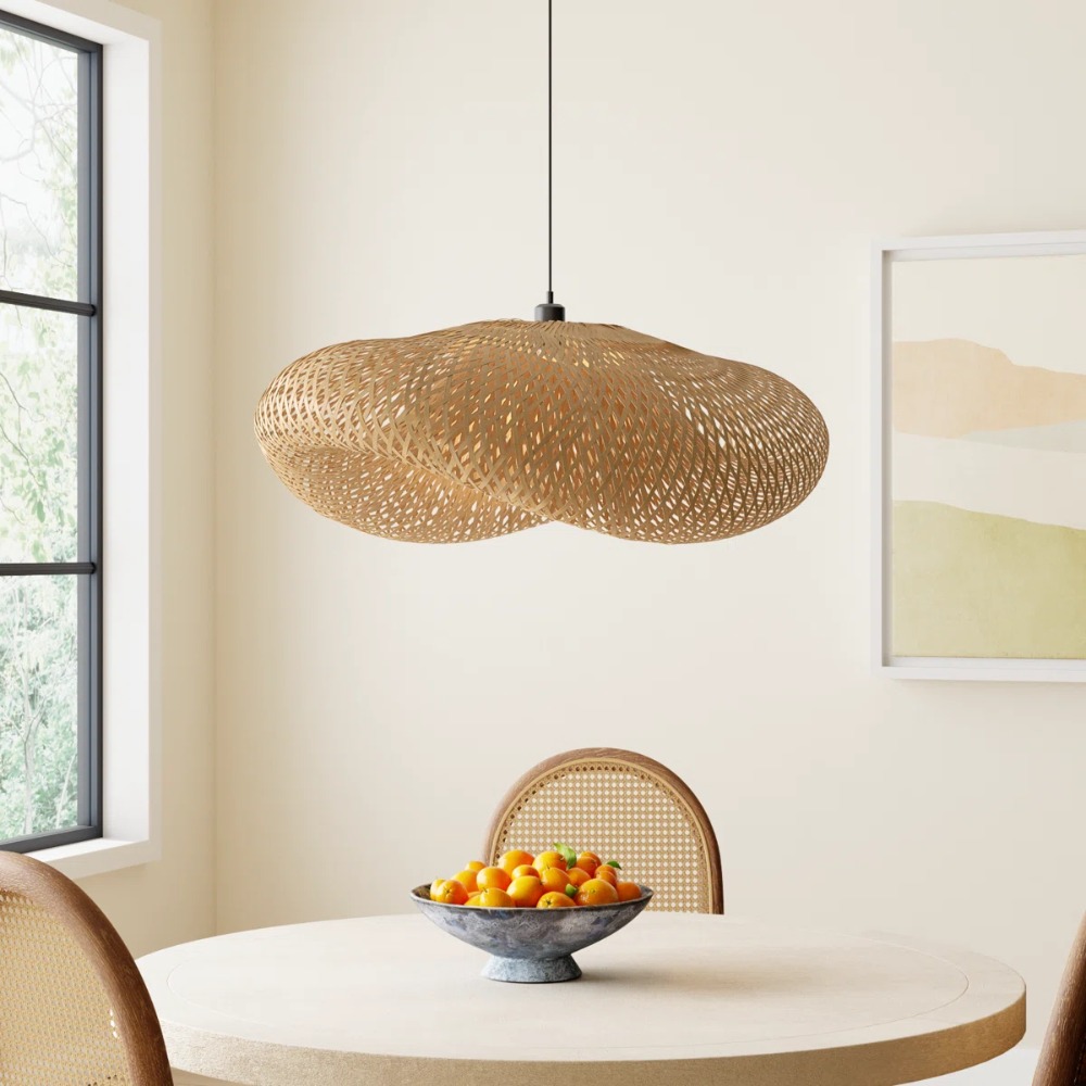 40/50/60cm E26/E27 Wicker Wove - đánh giá và giá Wicker Pendant Shade