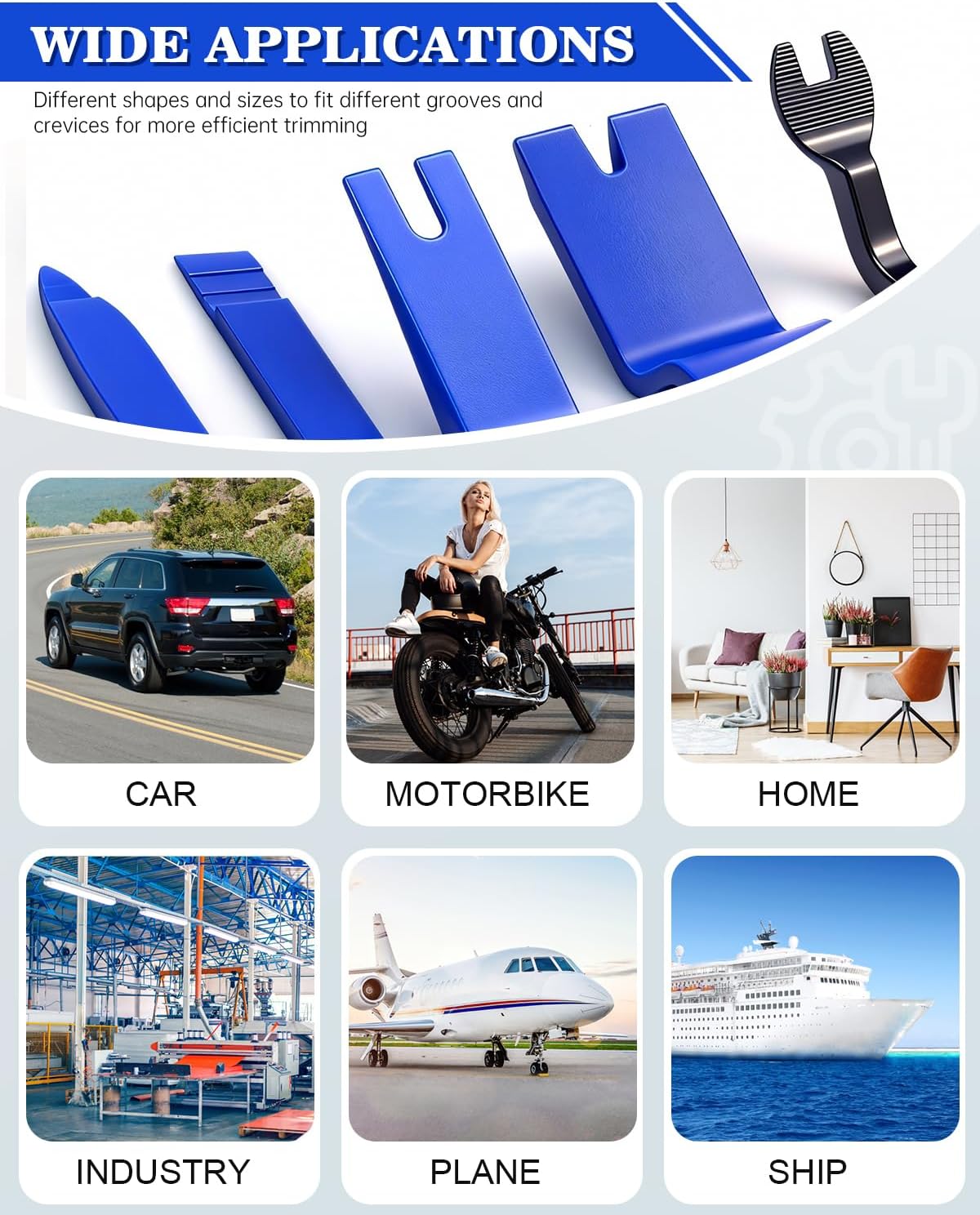 8pcs Car Hand Tool Set Car Dis - đánh giá và giá Interior Design Tools