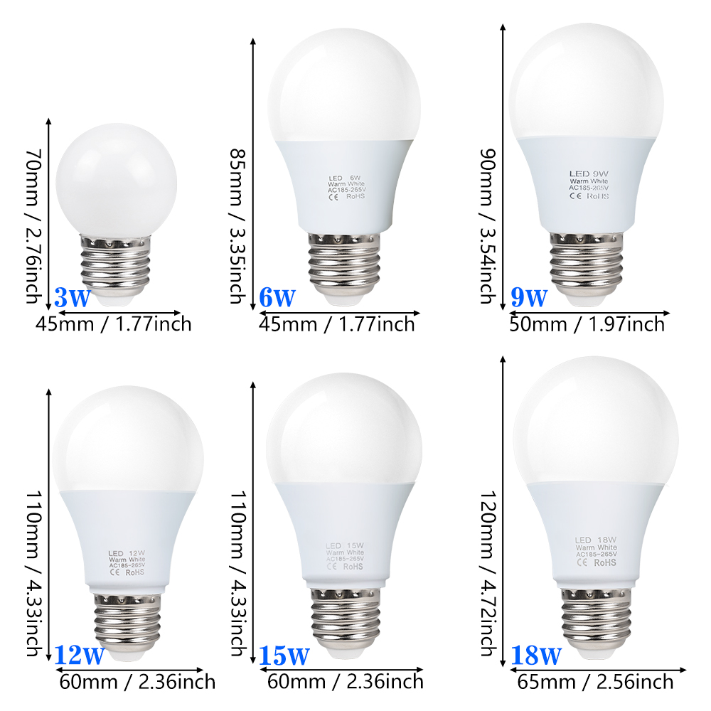 10pcs E27 LED Light Bulbs 220V - đánh giá và giá Philips Bulb Hue