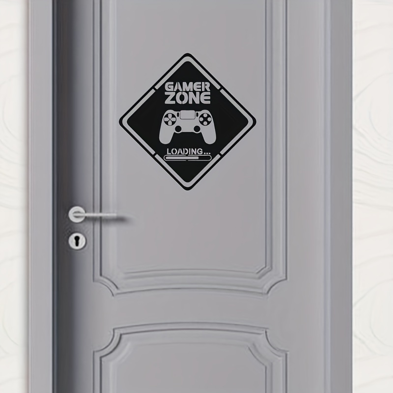 1pc Gamer Zone Door Decal Wall - đánh giá và giá Interior Design Game