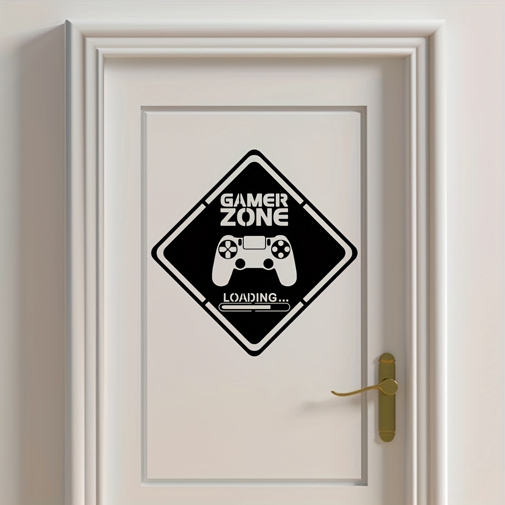 1pc Gamer Zone Door Decal Wall - đánh giá và giá Interior Design Game