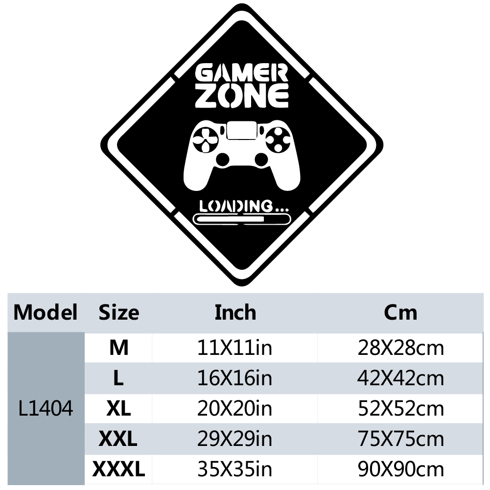 1pc Gamer Zone Door Decal Wall - đánh giá và giá Interior Design Game