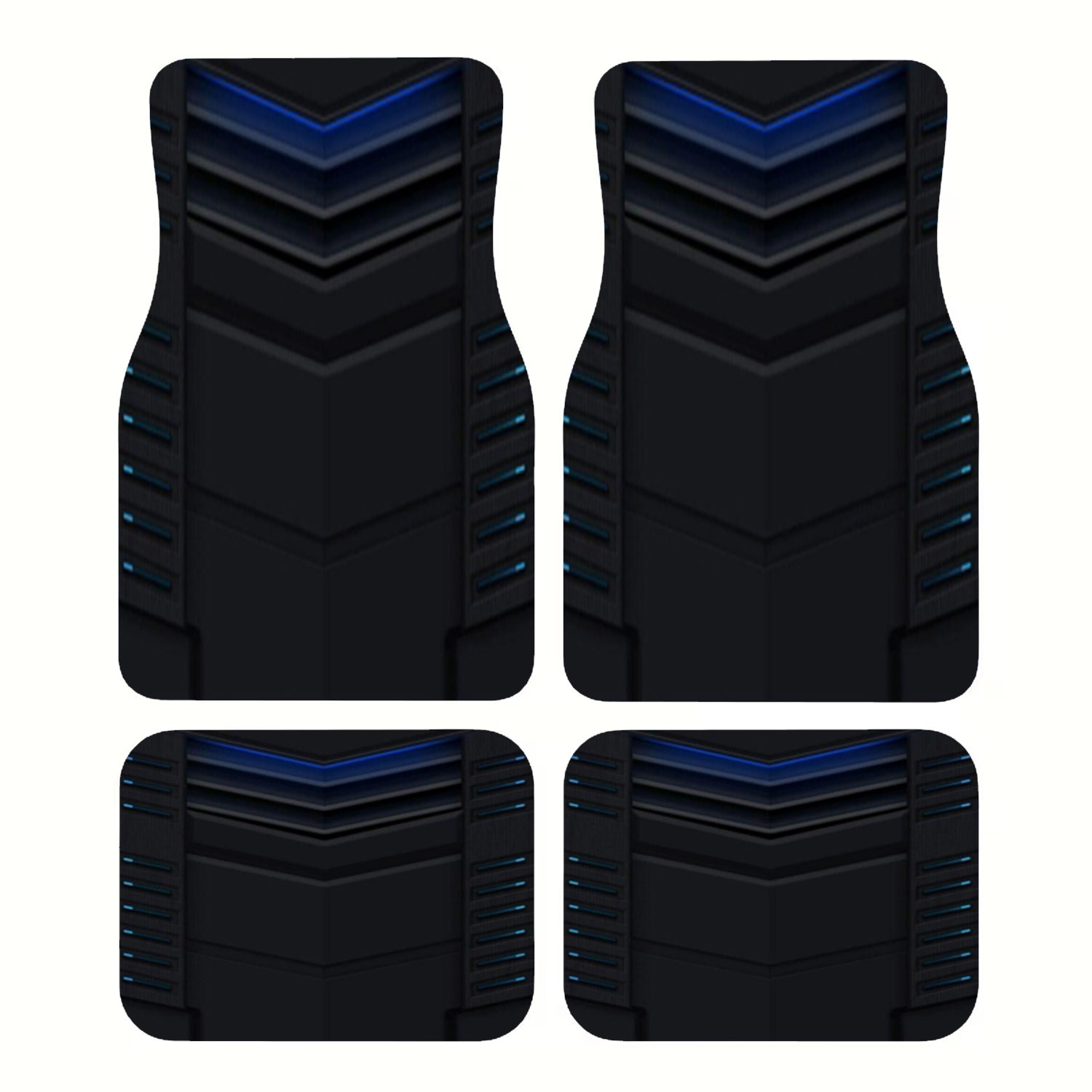 4pcs Car Floor Mats, Dark Futu - đánh giá và giá Interior Design Tech