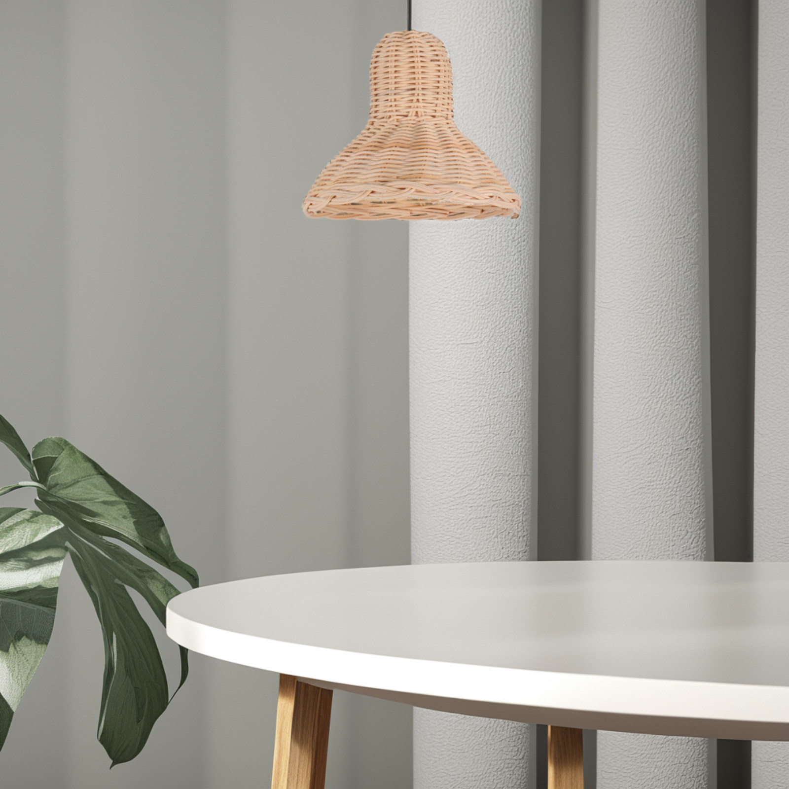 Rattan Lampshade Hand Woven Na - đánh giá và giá Wicker Pendant Shade