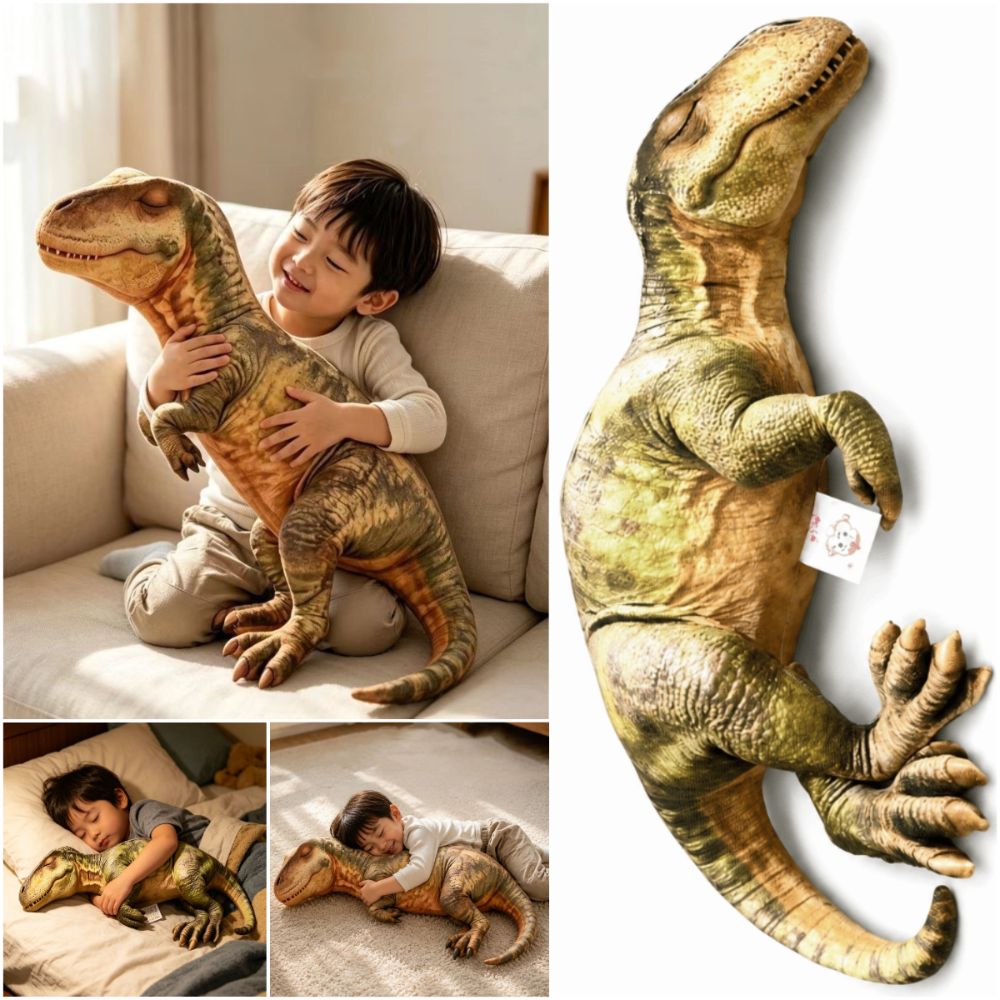 3D Design Dinosaur Pillow Life - đánh giá và giá Textured Throw Natural