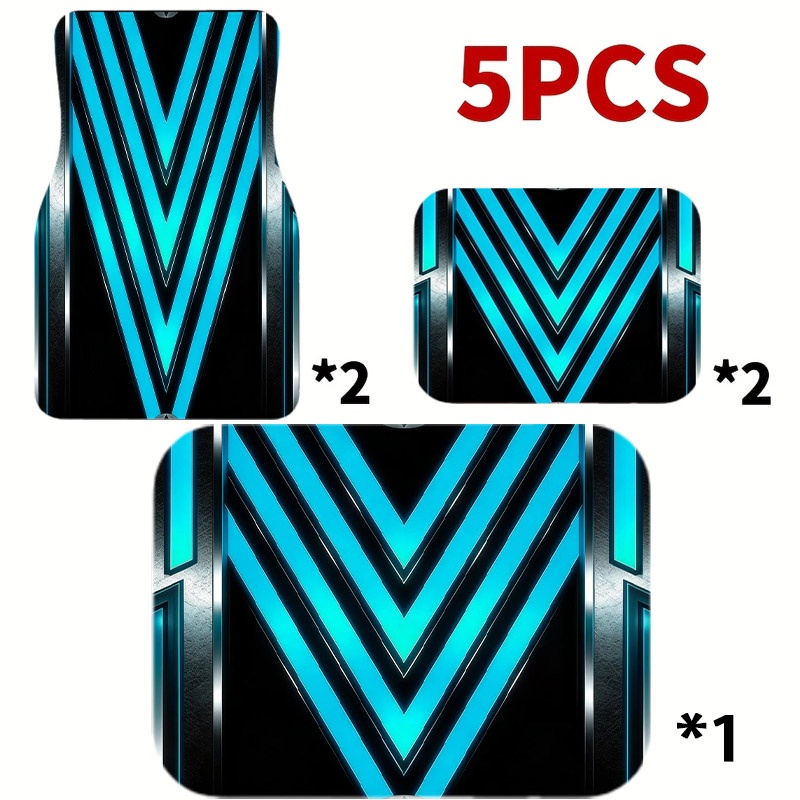 5pcs Car Floor Mats, Futuristi - đánh giá và giá Interior Design Tech