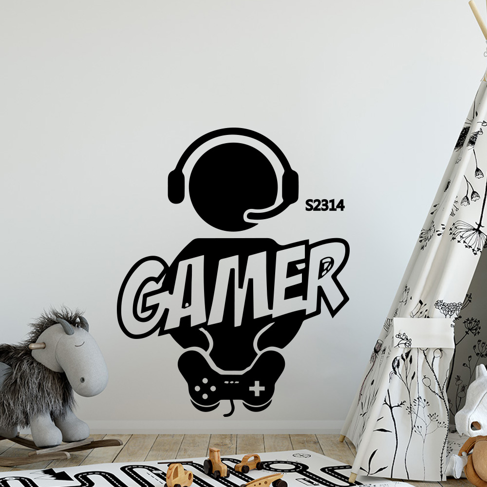 1pc Gamer Wall Art Decal For K - đánh giá và giá Interior Design Game