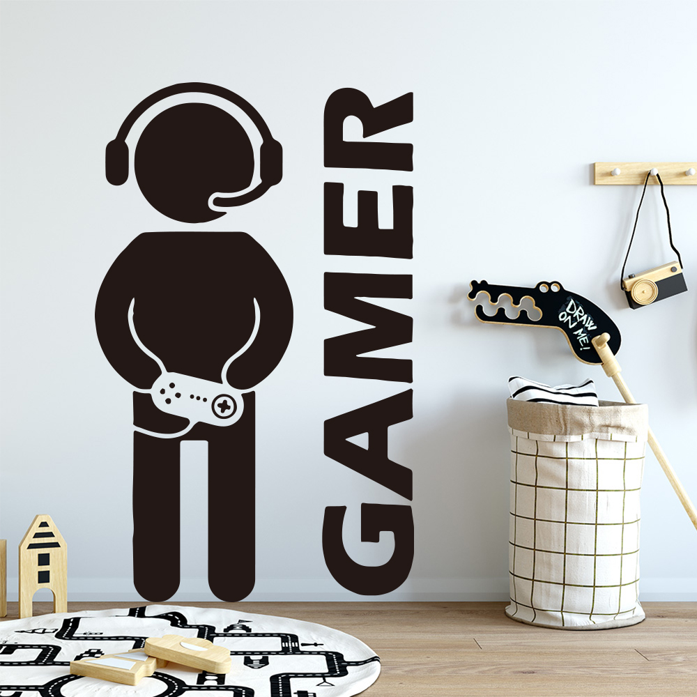 1pc Gamer Wall Art Decal For K - đánh giá và giá Interior Design Game
