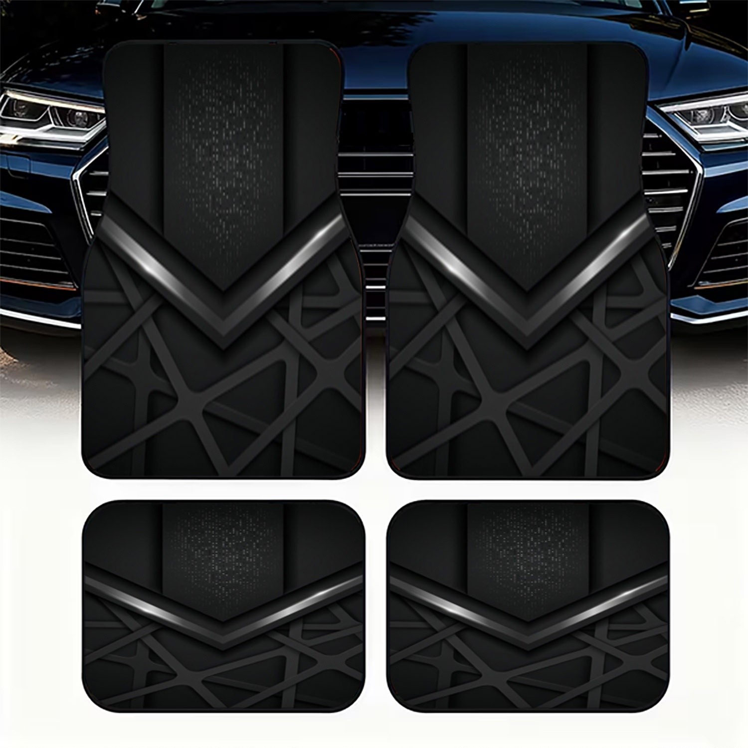 4pcs Car Floor Mats With Futur - đánh giá và giá Interior Design Tech