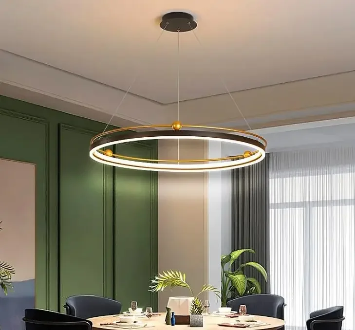 Modern led chandelier circle l - đánh giá và giá Interior Design Online Free