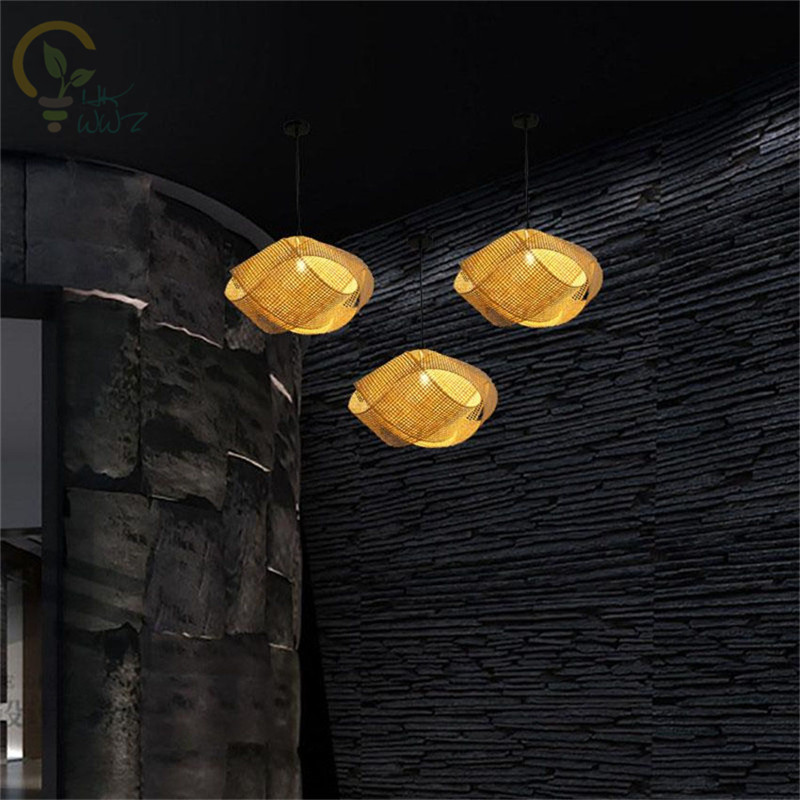 New Chinese Bamboo Wicker Ratt - đánh giá và giá Wicker Pendant Shade